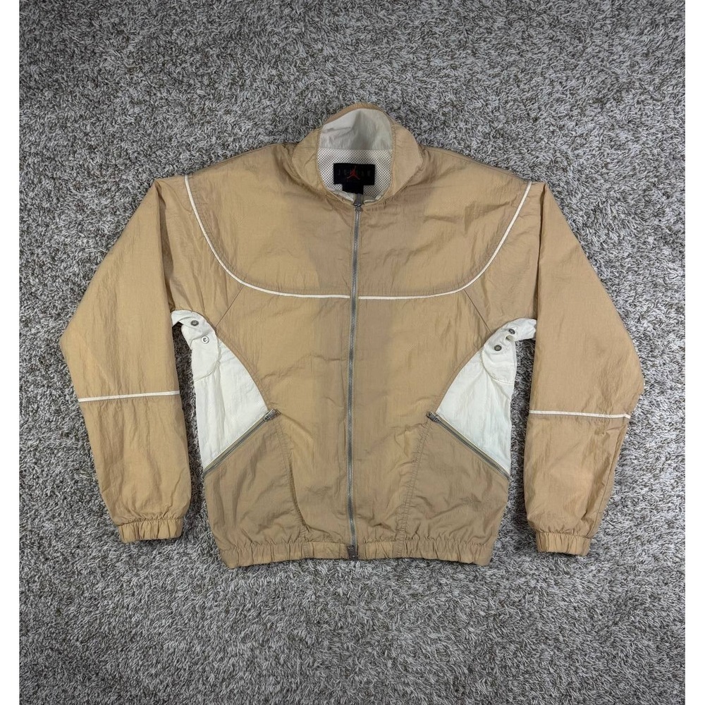 Air Jordan Essentials Desert Cream Warmup Jacket DV7624-277 Men's Size S
